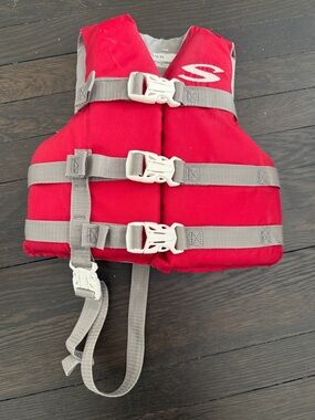 Stearns Child Life Jacket US Coast Guard Approved Red 30-50lbs